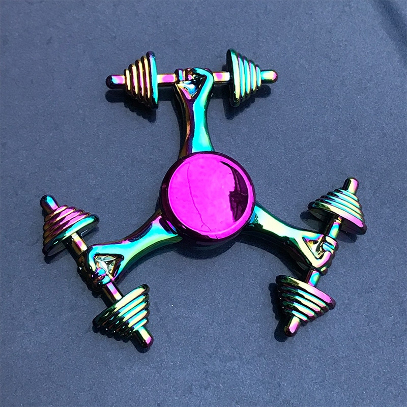 Whale Tri Fidget Hand Spinner Metal Finger Focus Toy Fidget Spinner R188 Electroplate Hybrid Bearing Toys for Children Wholesale