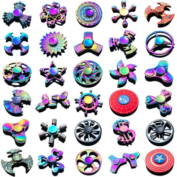 Whale Tri Fidget Hand Spinner Metal Finger Focus Toy Fidget Spinner R188 Electroplate Hybrid Bearing Toys for Children Wholesale - Image 6