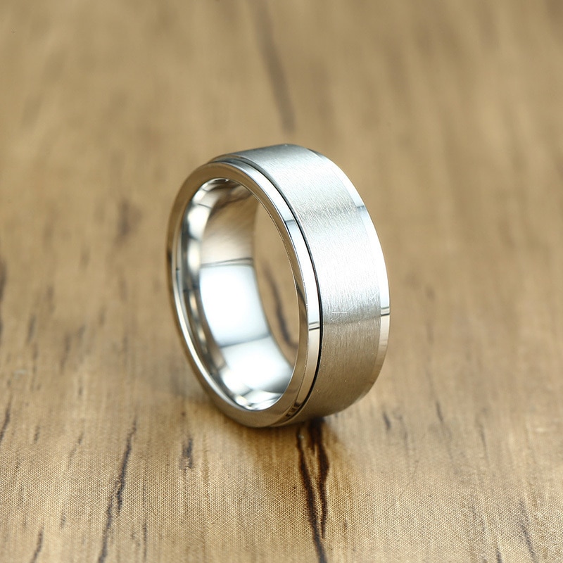 Personalized Spinner Ring for Men