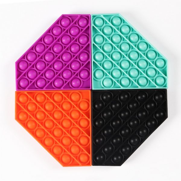 Tangram Tabletop Puzzles Fidget Silicone Toys Anti Stress Relief Luminous Toy Push Bubble Fidget Figet - Image 5