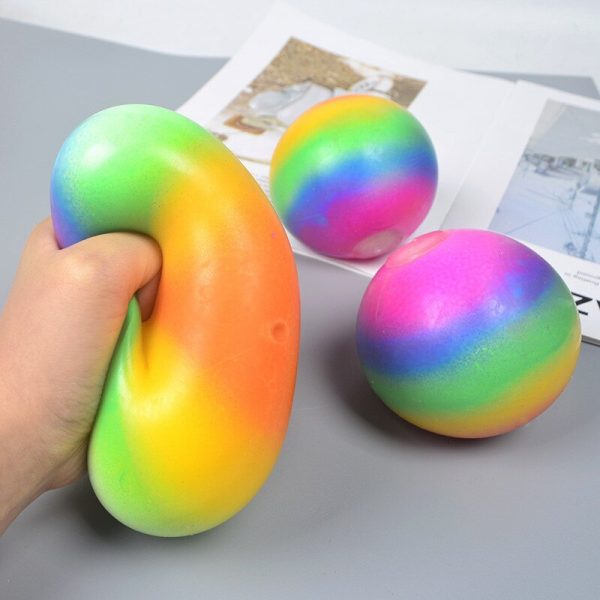 1/2pcs Clear Stress Balls Colorful Ball Autism Mood Squeeze Relief Healthy Toy Funny Gadget Vent Toy Children Christmas Gift - Image 2