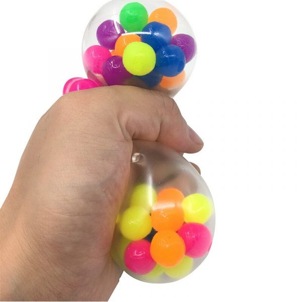 1/2pcs Clear Stress Balls Colorful Ball Autism Mood Squeeze Relief Healthy Toy Funny Gadget Vent Toy Children Christmas Gift - Image 3