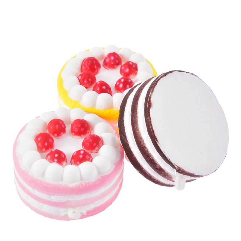 Fun Antistress Squishy Cake Novelty Gag Toys Funny Squishe Stress Relief Practical Jokes Toys For Popular Squeeze Gifts