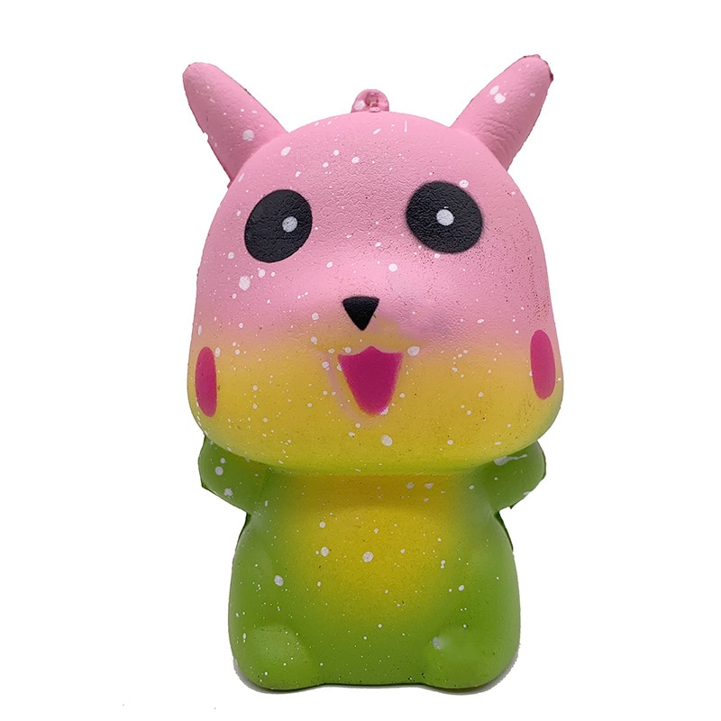 Kawaii Squishy Pikachu Kleurrijke Galaxy Gesimuleerde Pokemon Fidget Speelgoed Langzaam Stijgende Antistress Stress Zachte Squee