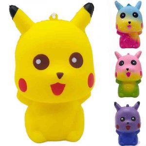 Pokemon Kawaii Squishy Pikachu Kleurrijke Galaxy Gesimuleerde Pokemon Fidget Speelgoed Langzaam Stijgende Antistress
