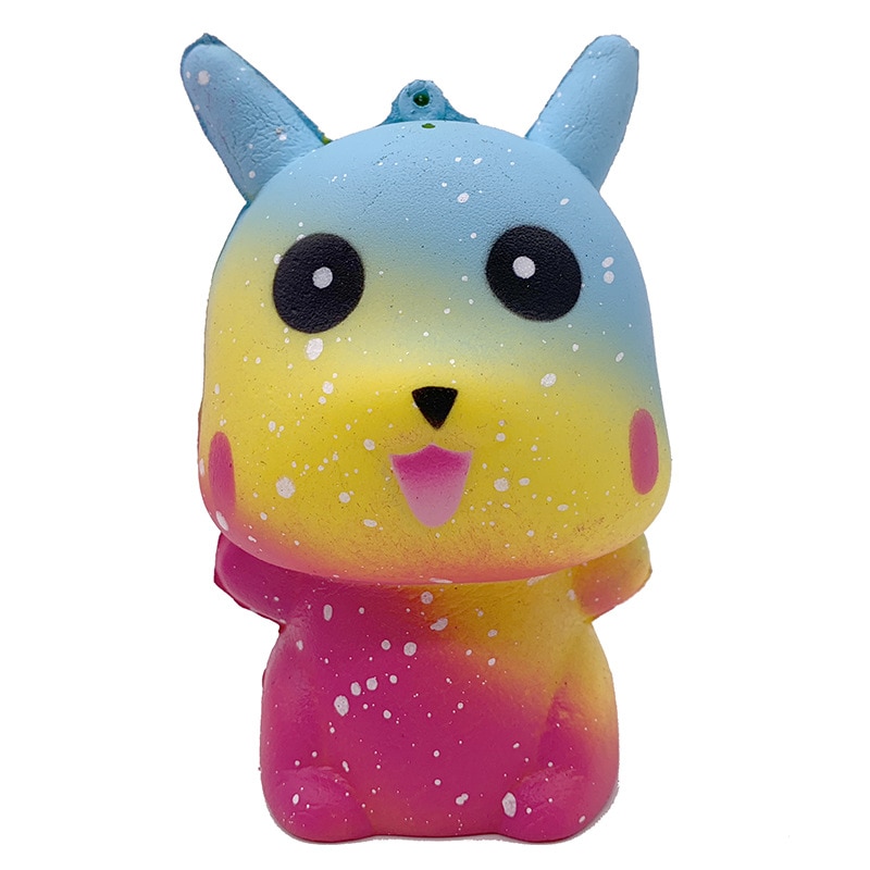 Kawaii Squishy Pikachu Kleurrijke Galaxy Gesimuleerde Pokemon Fidget Speelgoed Langzaam Stijgende Antistress Stress Zachte Squee